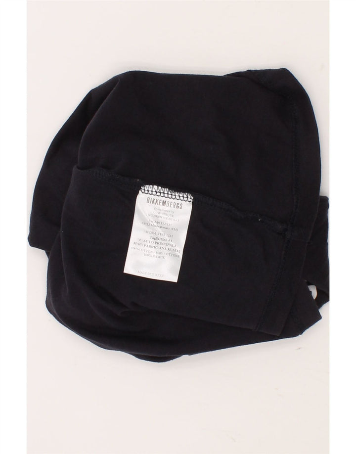 BIKKEMBERGS Boys Graphic Top Long Sleeve 3-4 Years Navy Blue Cotton Vintage Bikkembergs and Second-Hand Bikkembergs from Messina Hembry 