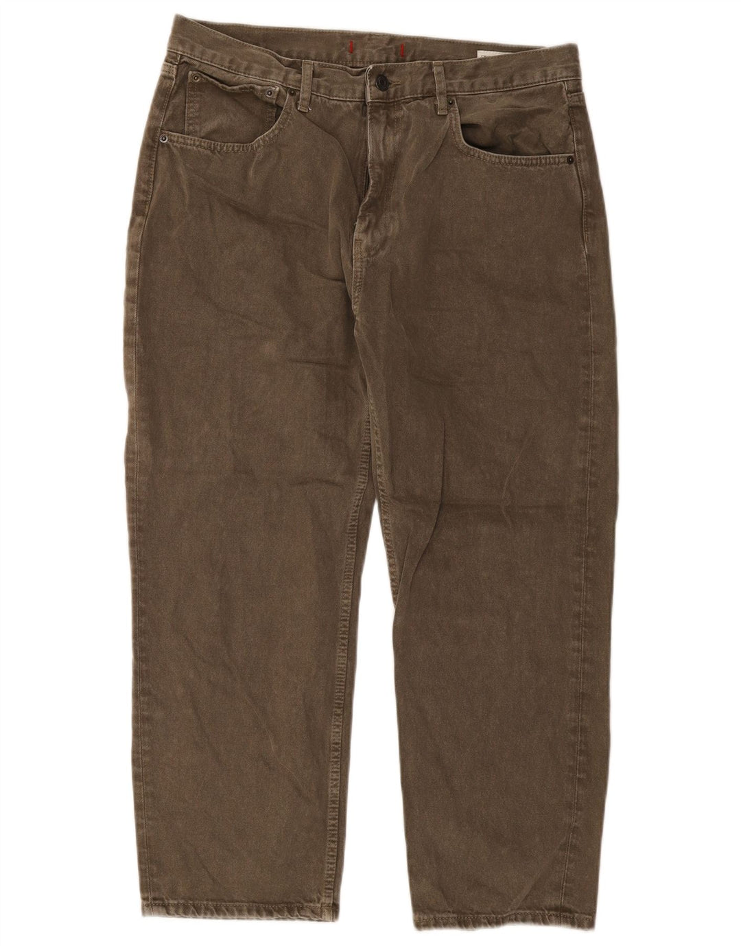 Zara Womens Straight Jeans EU 46 2XL W36 L26 Khaki