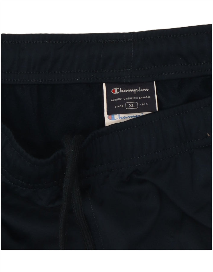 CHAMPION Mens Tracksuit Trousers XL Navy Blue Polyester