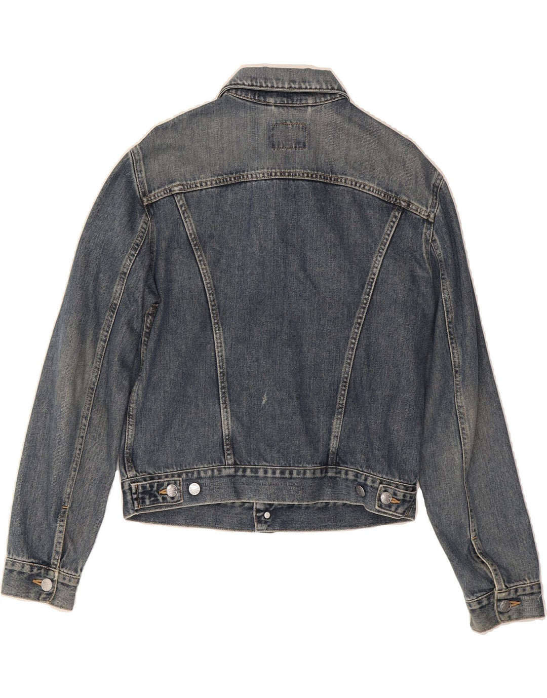 RIFLE Womens Denim Jacket UK 14 Medium Blue Cotton Vintage Rifle and Second-Hand Rifle from Messina Hembry 