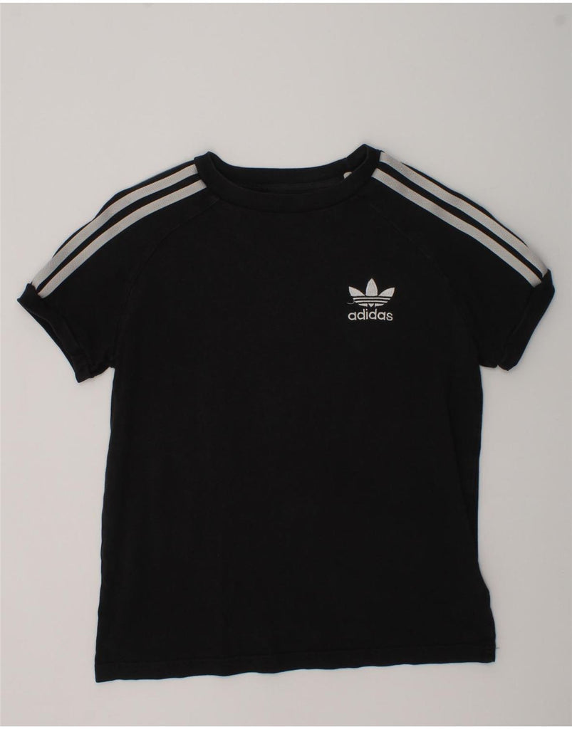 ADIDAS Boys T-Shirt Top 9-10 Years Black Cotton | Vintage Adidas | Thrift | Second-Hand Adidas | Used Clothing | Messina Hembry 