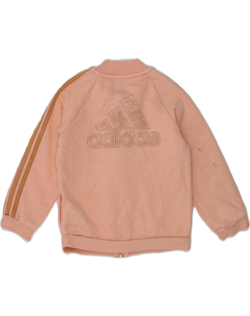 ADIDAS Baby Girls Tracksuit Top 12-18 Months Pink Cotton | Vintage Adidas | Thrift | Second-Hand Adidas | Used Clothing | Messina Hembry 