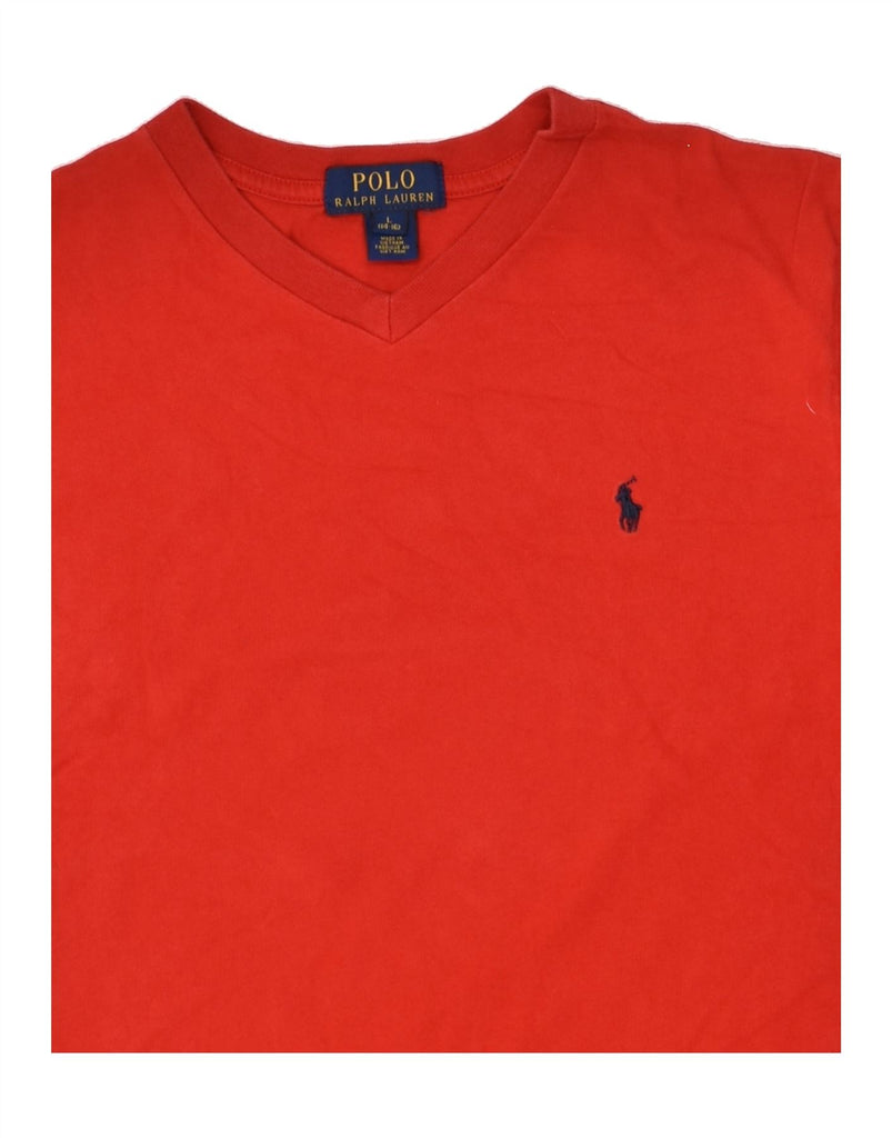 POLO RALPH LAUREN Boys T-Shirt Top 14-15 Years Large  Red Cotton | Vintage Polo Ralph Lauren | Thrift | Second-Hand Polo Ralph Lauren | Used Clothing | Messina Hembry 