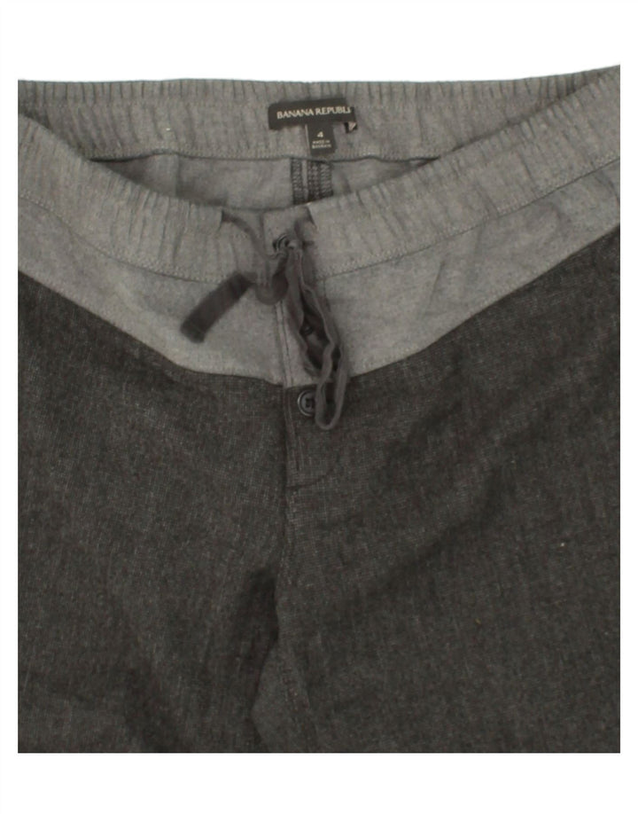 BANANA REPUBLIC Womens Joggers Trousers US 4 Small W32 L29  Grey Polyester Vintage Banana Republic and Second-Hand Banana Republic from Messina Hembry 