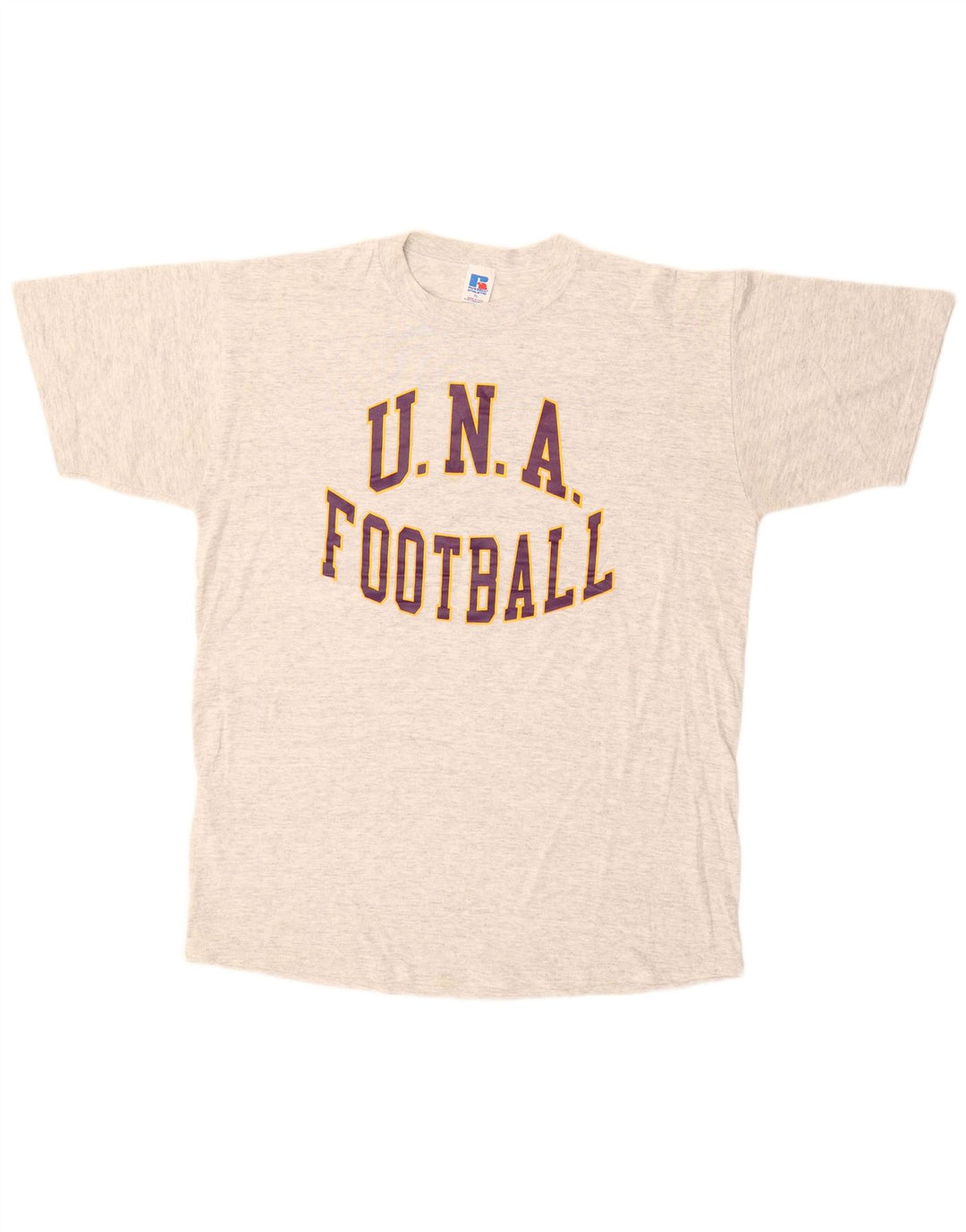 RUSSELL ATHLETIC Mens Graphic T-Shirt Top XL Grey Cotton