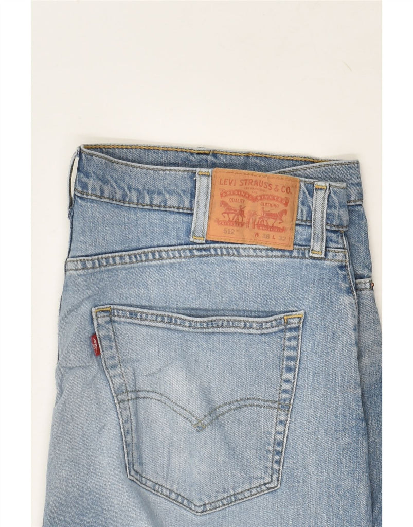 LEVI'S Mens 512 Slim Tapered Jeans W38 L26  Blue Cotton | Vintage Levi's | Thrift | Second-Hand Levi's | Used Clothing | Messina Hembry 