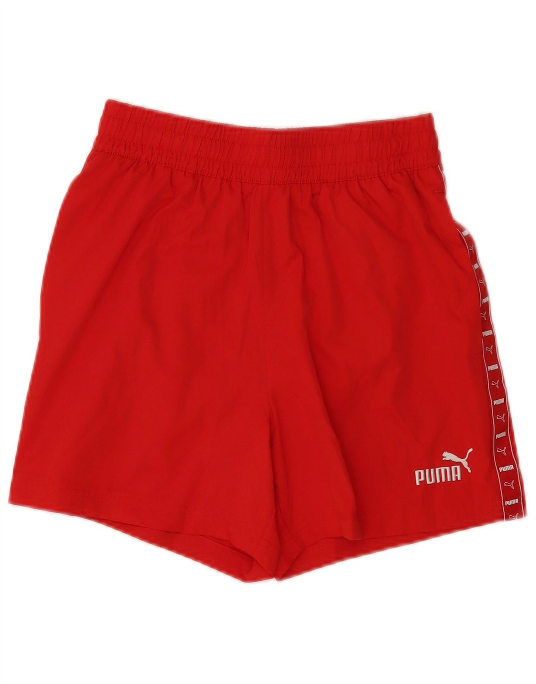 Puma Womens Graphic Sport Shorts UK 8 Small  Red Polyester