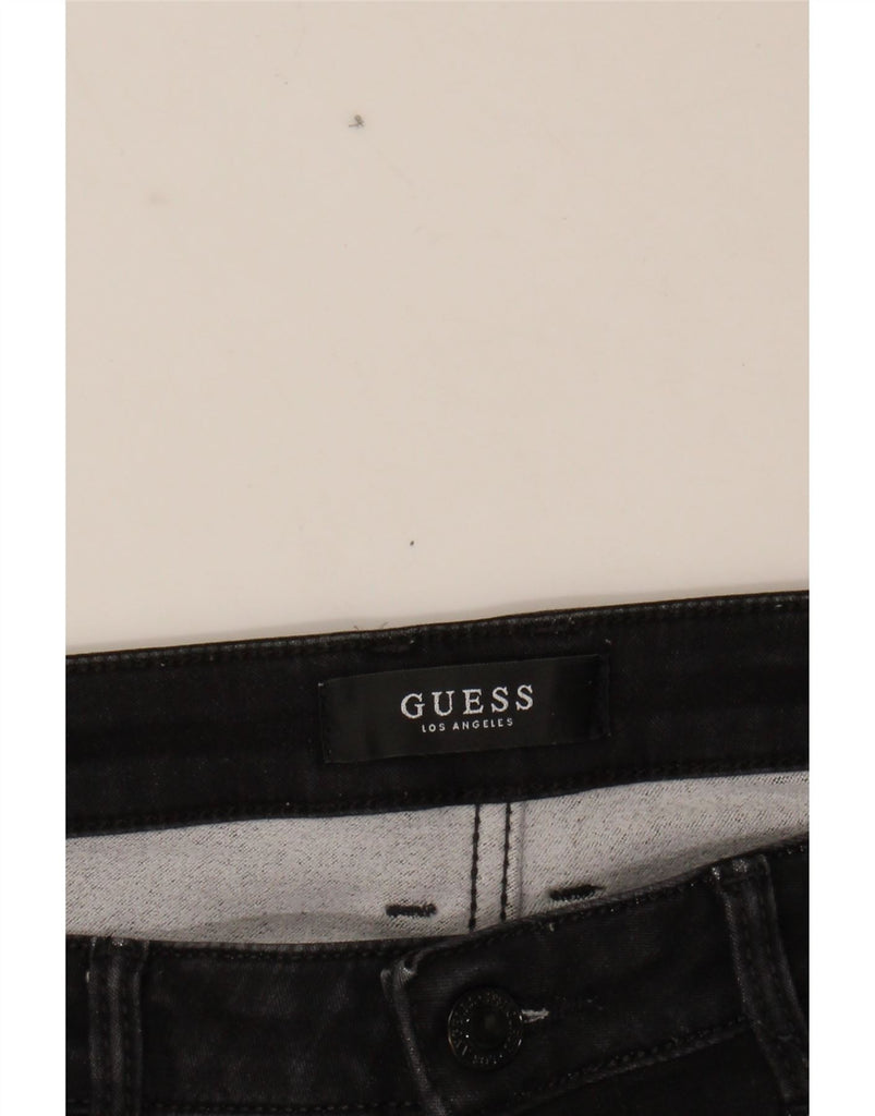 GUESS Womens Annette Slim Cropped Jeans W28 L24 Black Cotton Vintage Guess and Second-Hand Guess from Messina Hembry 