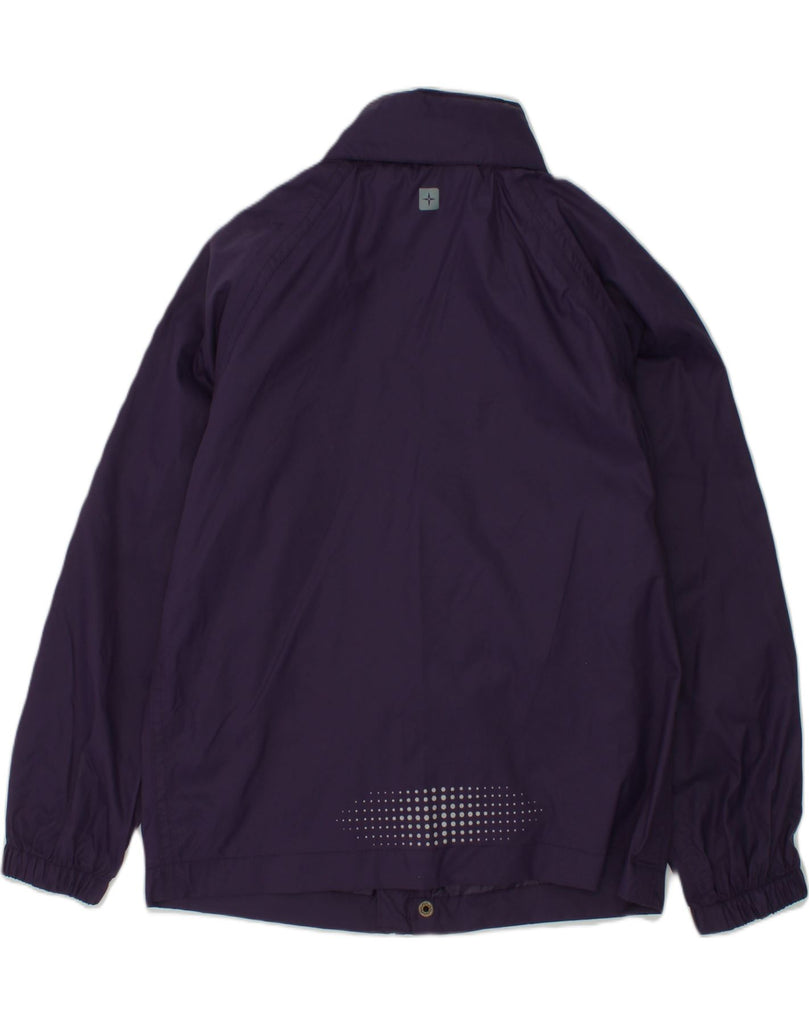 MOUNTAIN WAREHOUSE Girls Hooded Rain Jacket 7-8 Years Purple Polyester | Vintage Mountain Warehouse | Thrift | Second-Hand Mountain Warehouse | Used Clothing | Messina Hembry 