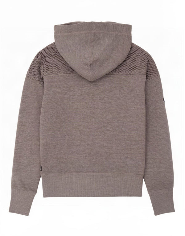 Superdry Womens Graphic Oversized Hoodie Jumper UK 16 Large Grey