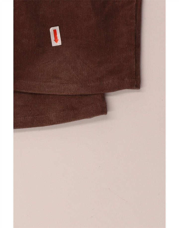 Benetton Womens Slim Fit Corduroy Trousers W32 L32 Brown