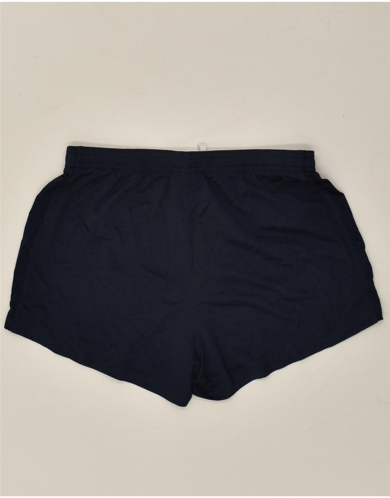 NIKE Mens Graphic Sport Shorts Small Navy Blue | Vintage Nike | Thrift | Second-Hand Nike | Used Clothing | Messina Hembry 