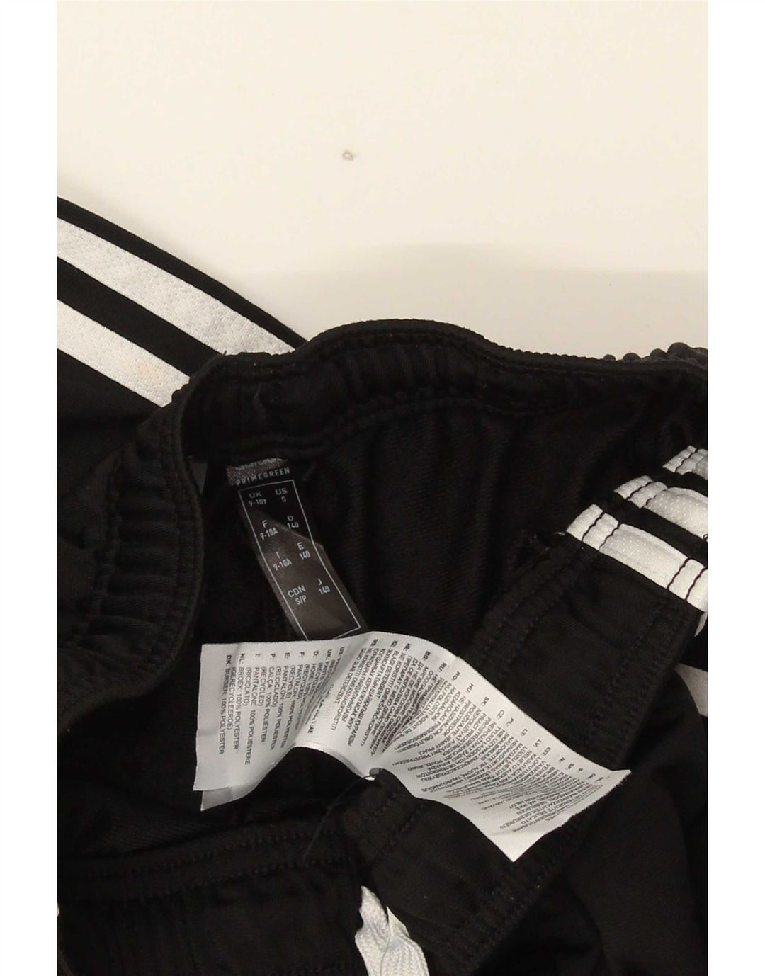 Adidas Boys Tracksuit Trousers Joggers 9-10 Years Black Polyester