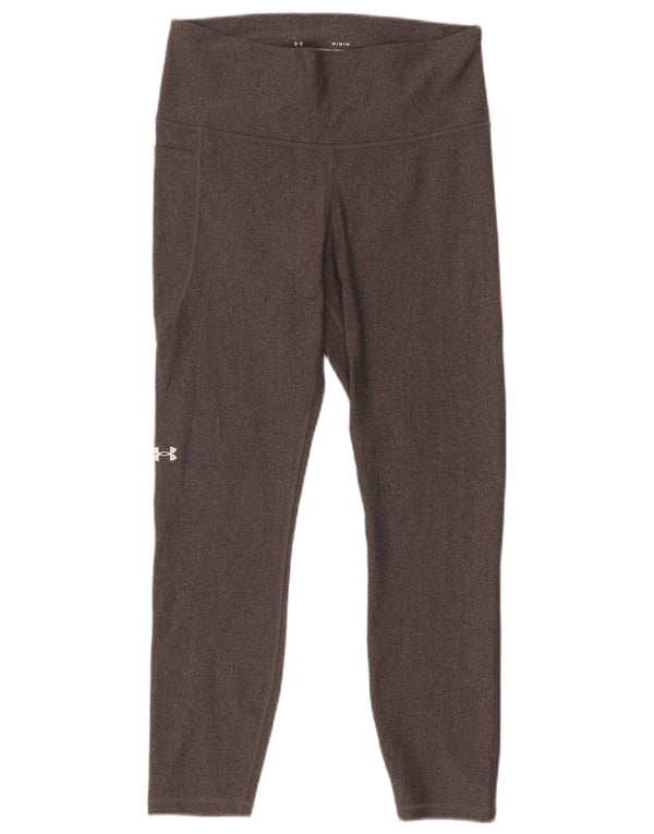 Under Armour Womens Crop Leggings UK 12 Medium Grey