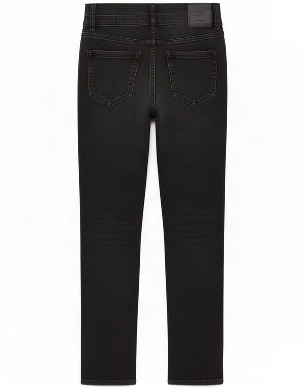 M&Co Womens Slim Jeans UK 10 Small W26 L27 Black Cotton