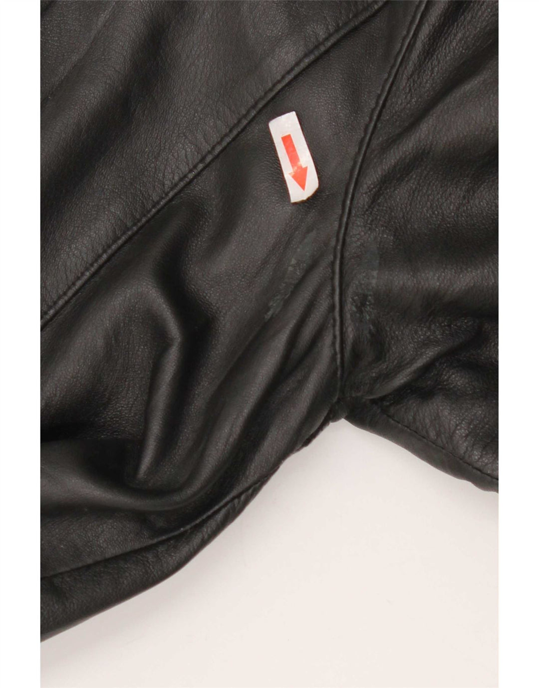 Vintage Womens Leather Coat UK 16 Large Black