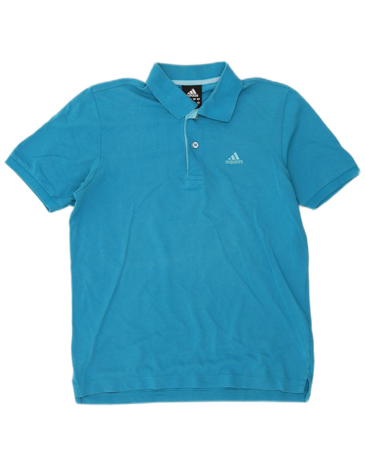 Adidas Mens Clima 365 Polo Shirt Small Blue Cotton