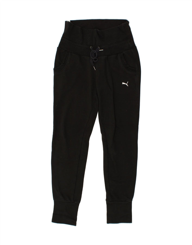 PUMA Womens Tracksuit Trousers Joggers UK 12 Medium Black Vintage Puma and Second-Hand Puma from Messina Hembry 