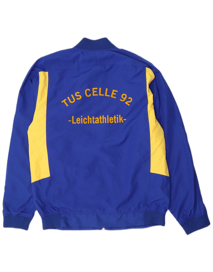 Asics Mens Graphic Full Tracksuit Large  Blue Colourblock Polyester