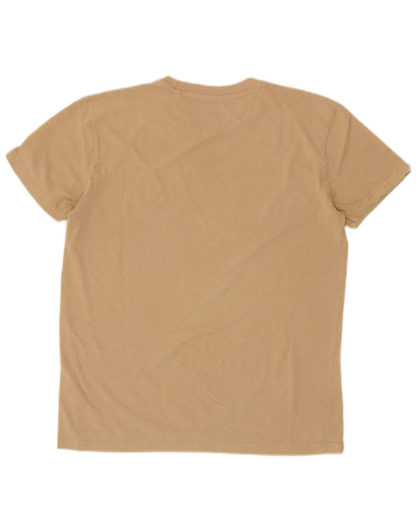 Grand & Hills Boys Graphic T-Shirt Top 14-15 Years Beige Cotton