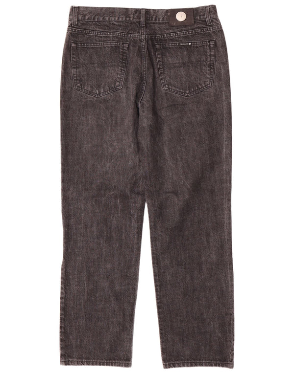 Trussardi Mens Straight Jeans W36 L32 Grey Cotton