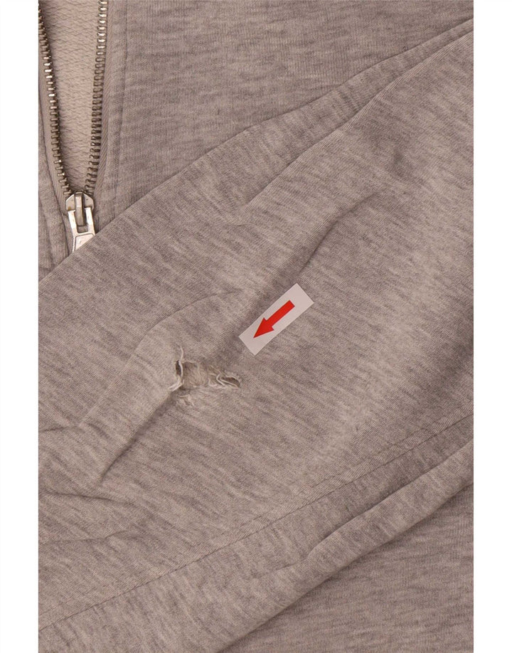 Zara Mens Zip Neck Sweatshirt Jumper Large Grey