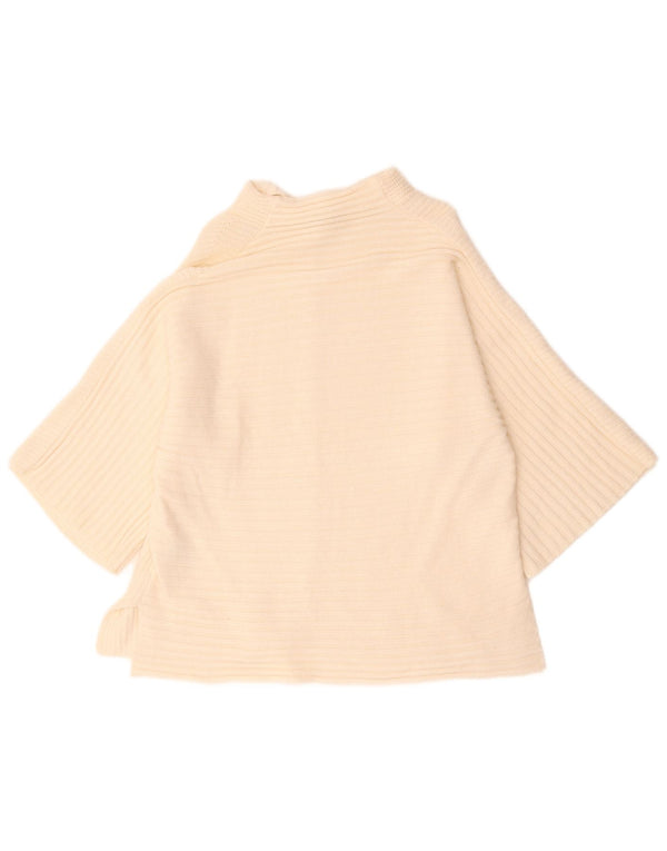 Marks & Spencer Womens Turtle Neck Jumper Sweater UK 10 Small Off White