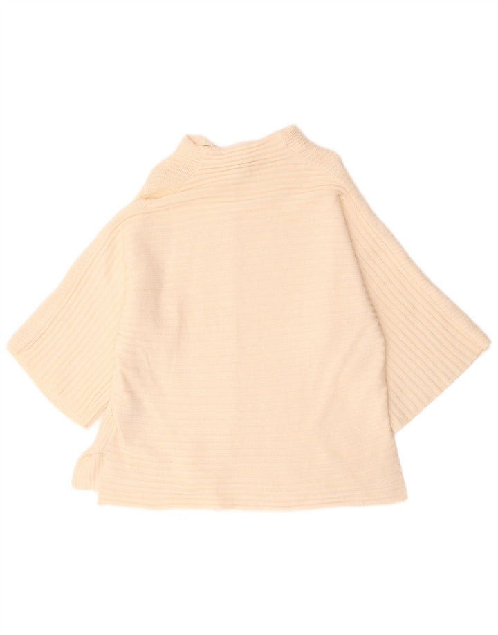 Marks & Spencer Womens Turtle Neck Jumper Sweater UK 10 Small Off White