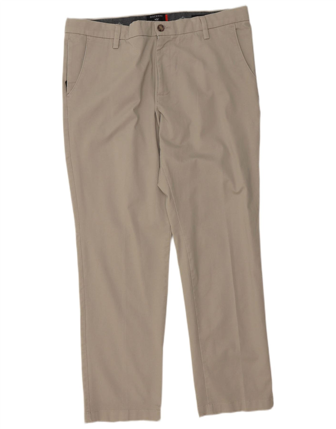 DOCKERS Mens Straight Chino Trousers W38 L31 Beige