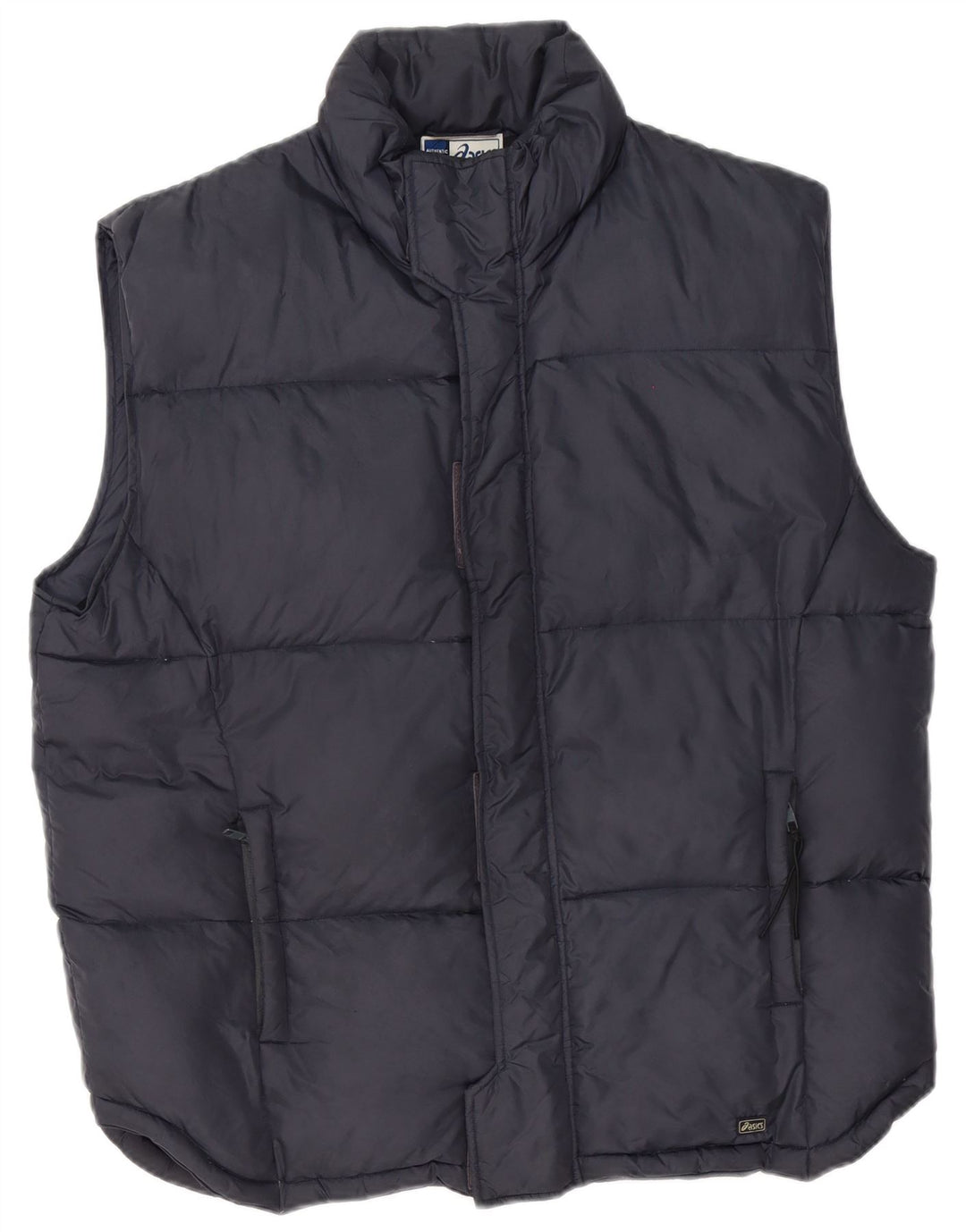 Asics Mens Padded Gilet UK 40 Large Navy Blue Nylon