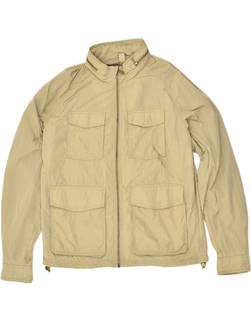 MASSIMO DUTTI Mens Utility Jacket UK 40 Large Khaki Nylon | Vintage Massimo Dutti | Thrift | Second-Hand Massimo Dutti | Used Clothing | Messina Hembry 