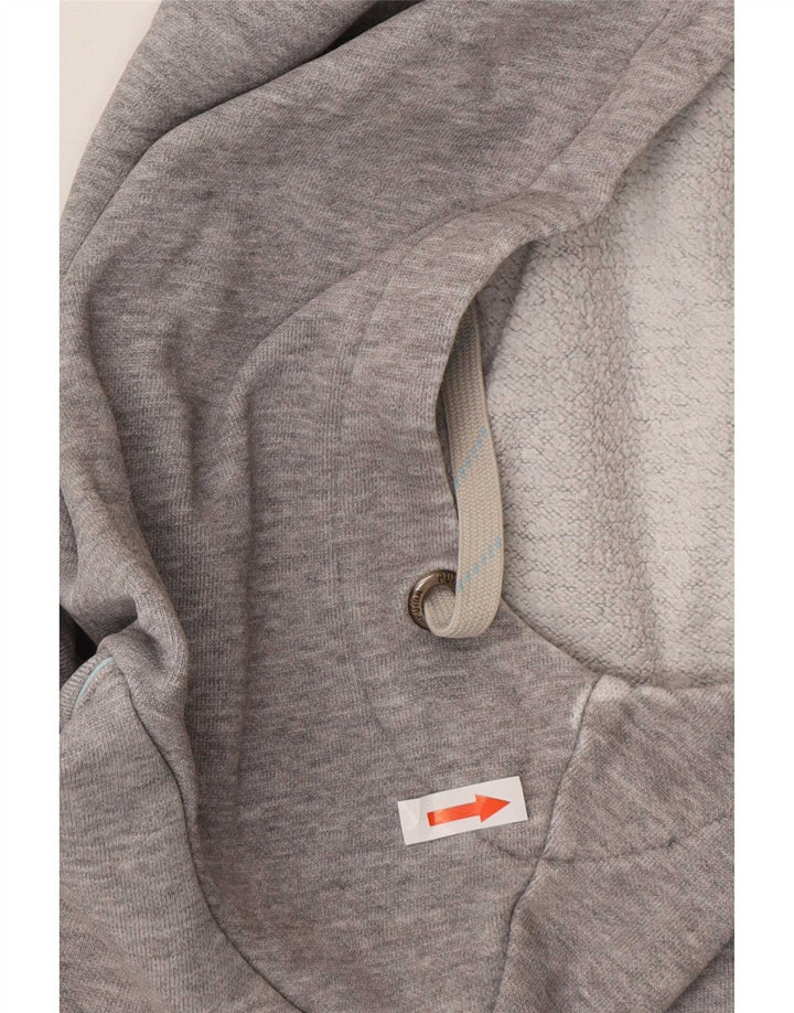 Puma Mens Graphic Hoodie Jumper Medium Grey Flecked