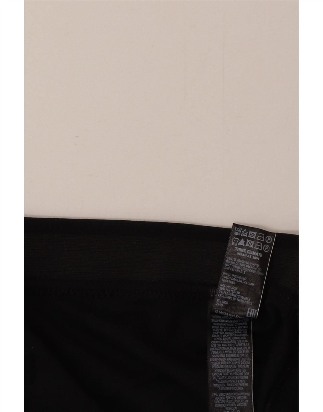Marks & Spencer Womens Tracksuit Trousers UK 20 2XL Black Viscose