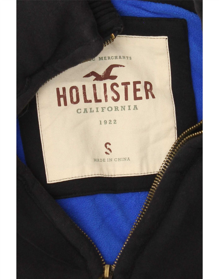 Hollister Mens Bomber Jacket UK 36 Small Navy Blue