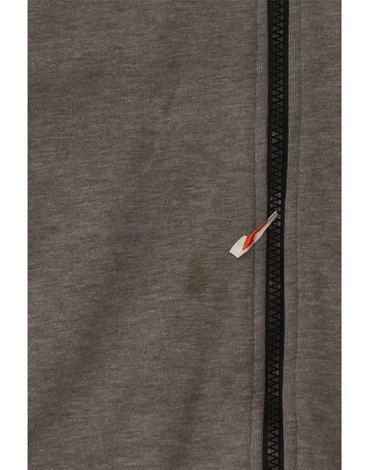 Nike Mens Zip Hoodie Sweater XL Grey Cotton