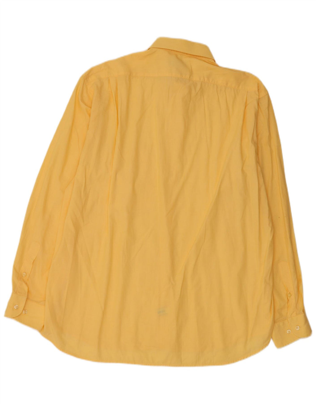 Pierre Cardin Mens Shirt Size 41 Large Yellow Cotton