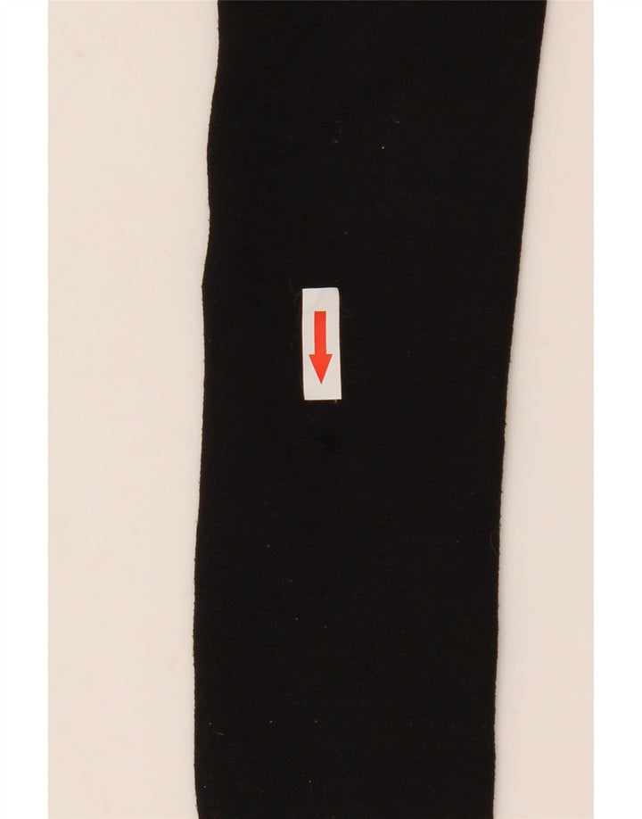 Zara Womens Crop Top Long Sleeve UK 8 Small Black
