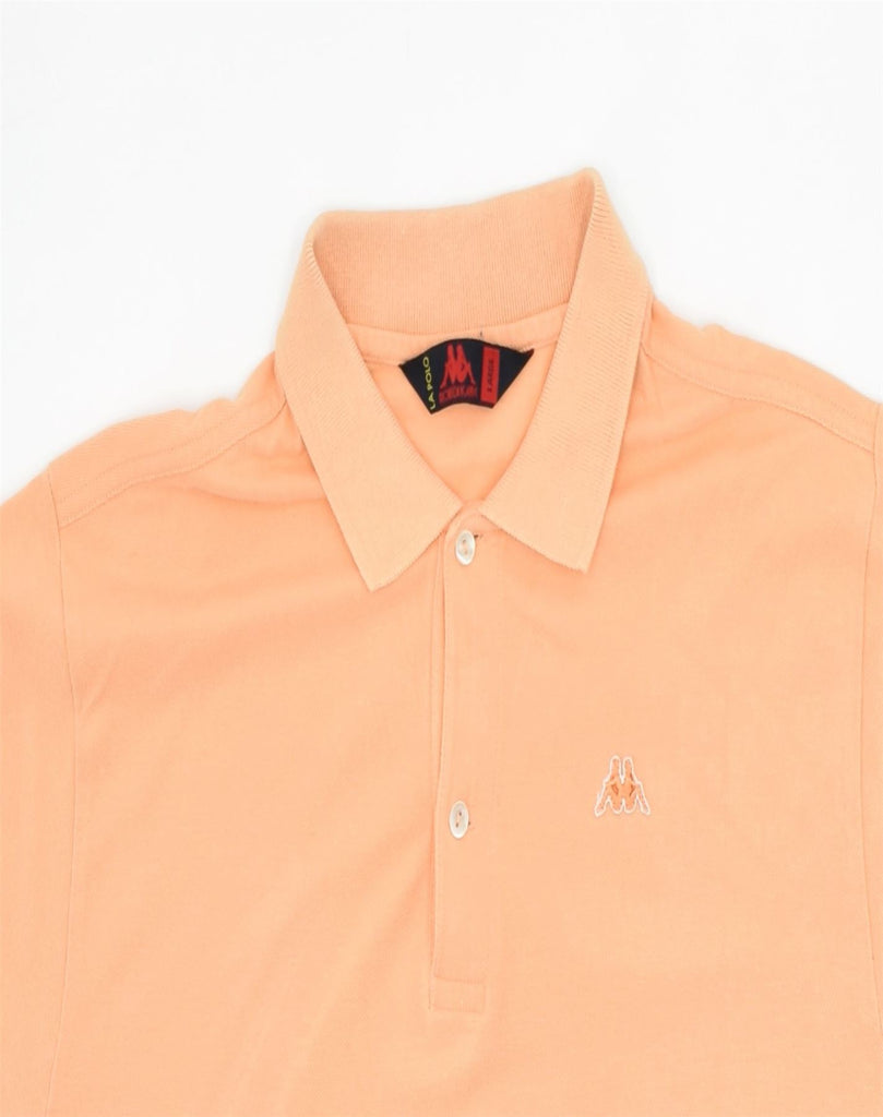 KAPPA Mens Polo Shirt Large Orange Cotton | Vintage | Thrift | Second-Hand | Used Clothing | Messina Hembry 