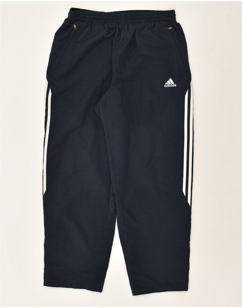 ADIDAS Mens Tracksuit Trousers UK 42/44 Large Navy Blue Polyester | Vintage Adidas | Thrift | Second-Hand Adidas | Used Clothing | Messina Hembry 