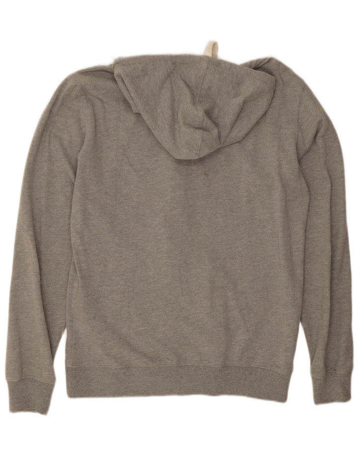 Billabong Mens Graphic Zip Hoodie Sweater Large Grey Cotton