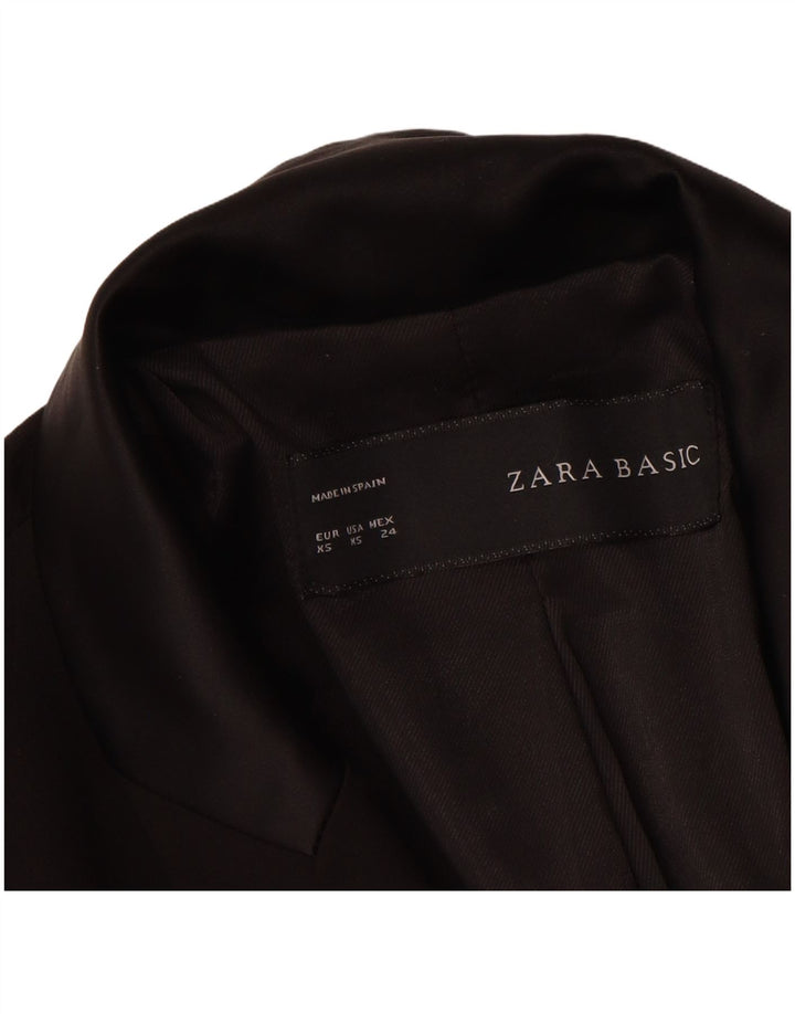 Zara Womens Blazer Jacket UK 6 XS Black