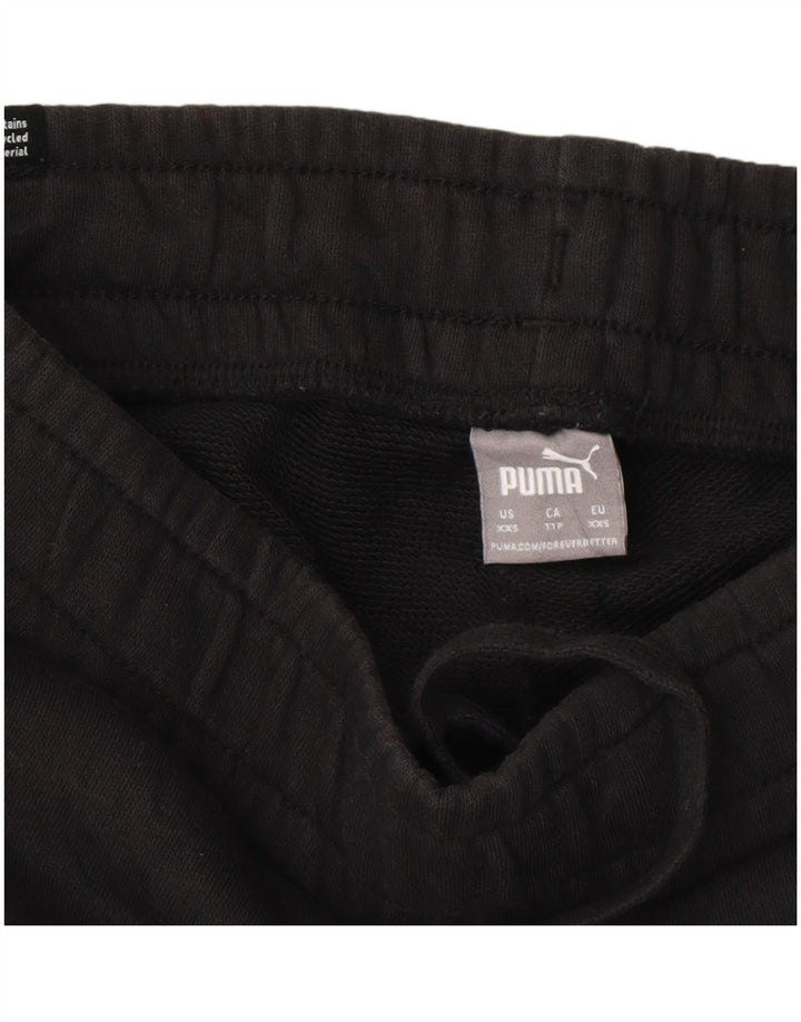 PUMA Womens Graphic Tracksuit Trousers Joggers UK 2 2XS  Black