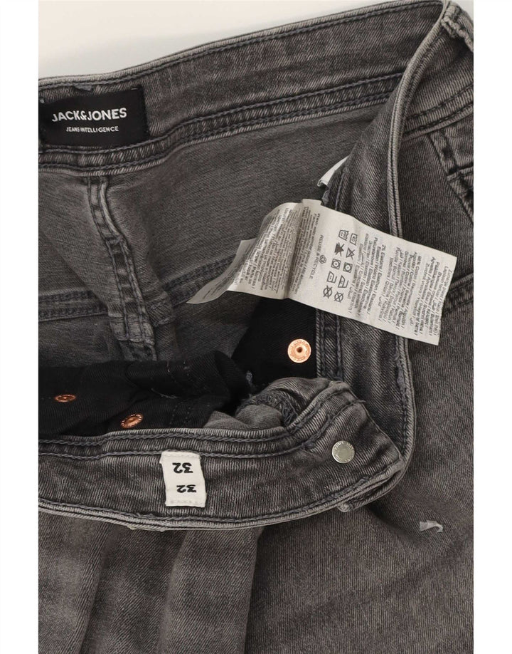 Jack & Jones Mens Liam Skinny Jeans W32 L32 Grey Cotton