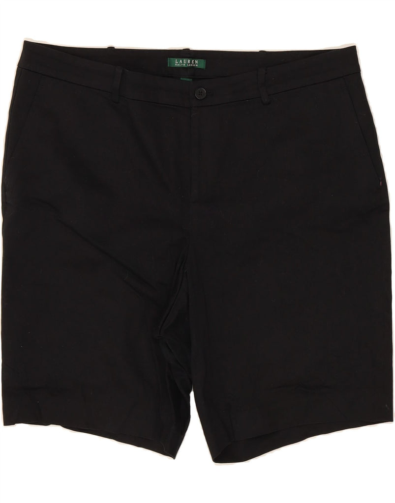 RALPH LAUREN Womens Chino Shorts US 16 2XL W40 Black Cotton Vintage Ralph Lauren and Second-Hand Ralph Lauren from Messina Hembry 