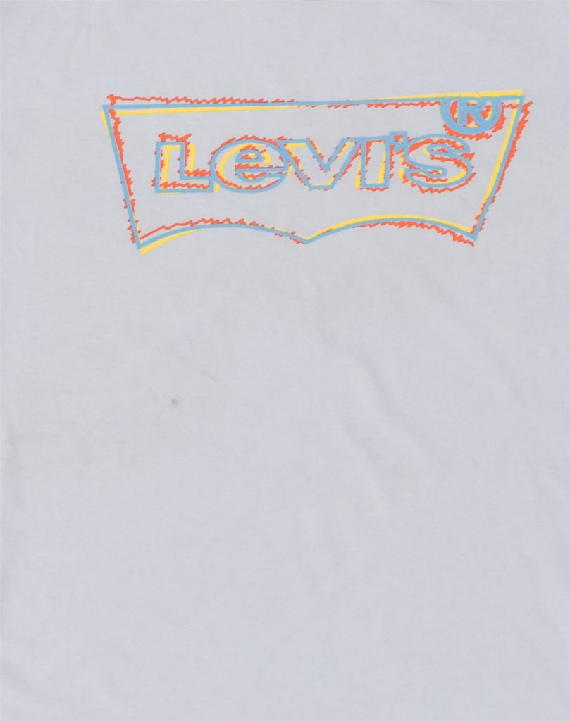 LEVI'S Mens Graphic T-Shirt Top Medium Grey Cotton | Vintage Levi's | Thrift | Second-Hand Levi's | Used Clothing | Messina Hembry 