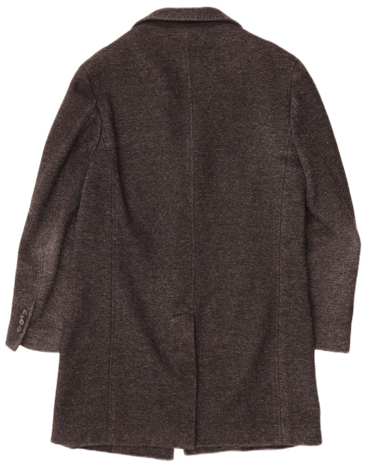 Massimo Dutti Mens Overcoat EU 48 Medium Grey