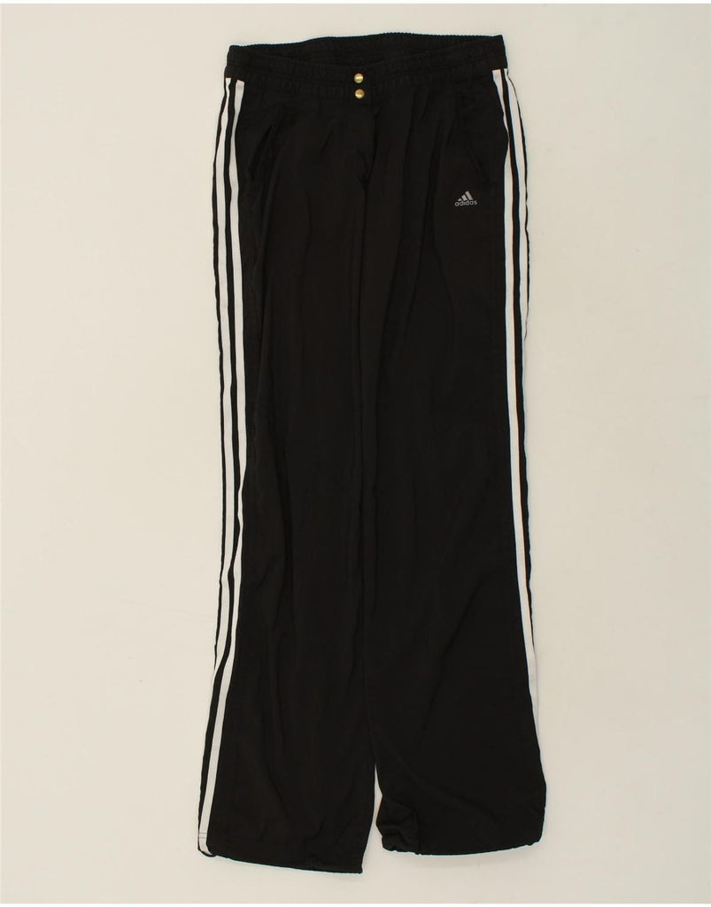 ADIDAS Womens Climalite Tracksuit Trousers UK 12 Medium  Black Polyester | Vintage Adidas | Thrift | Second-Hand Adidas | Used Clothing | Messina Hembry 