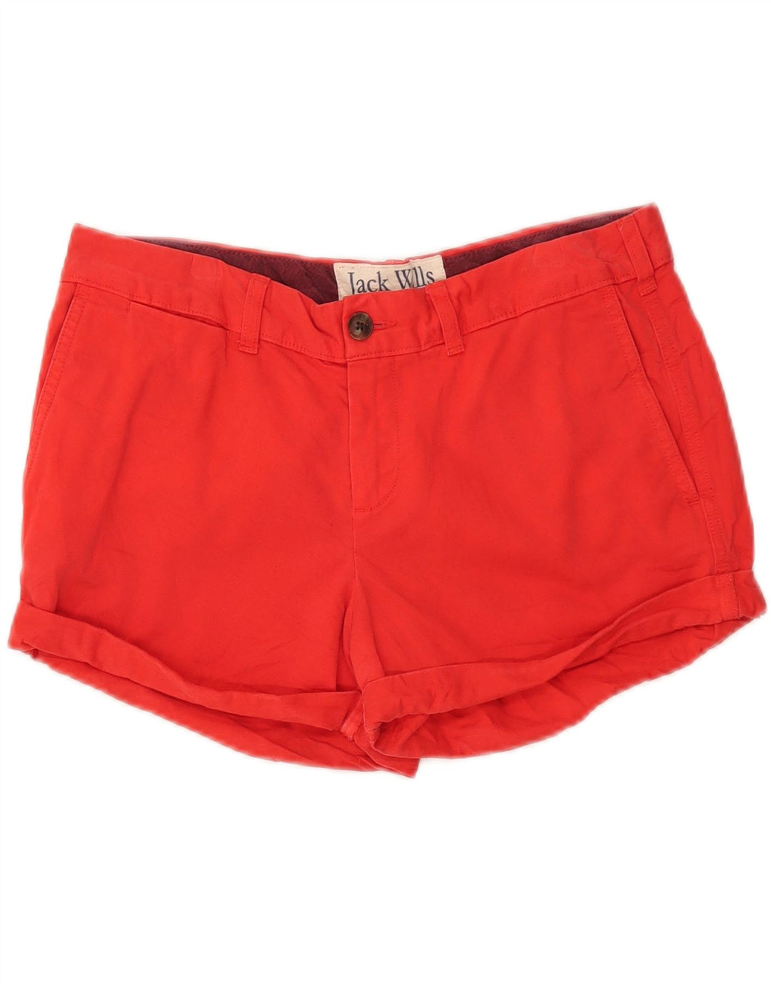 Jack Wills Womens Chino Shorts UK 12 Medium W32  Red