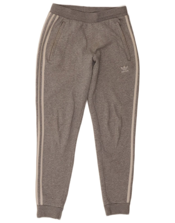 Adidas Mens Tracksuit Trousers Joggers Small  Grey Cotton