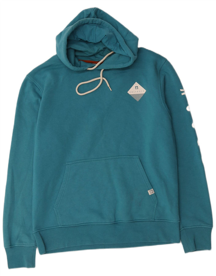 Saltrock Mens Graphic Hoodie Jumper Large Blue Cotton
